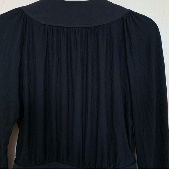 BCBG Maxazria Top Women's Long Sleeve Double Breasted Draped Blazer Black XXS - Picture 7 of 13